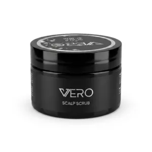 Scrub pentru curatarea si exfolierea scalpului cu pudra din samburi de caise VERO 200 ml